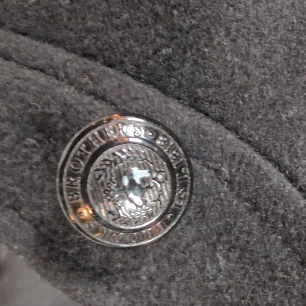 Brooks Brothers Black Trench Coat 💯 Wool - Like New‎ - Picture 6 of 9